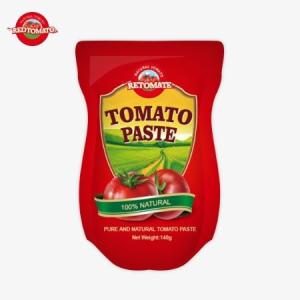 Cheap 140g Stand-Up Sachet Of Sweet And Sour Tomato Paste, Available In Purity Levels Of 22% To 30% for sale