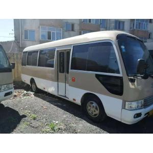 China Diesel Engine 1HZ 23-29seats Left Hand Drive Low Kilometer Used Passenger Bus Used Coaster Bus Japanese Brand Coaster on sale