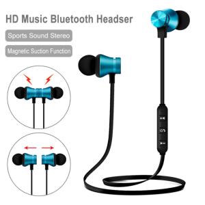 Magnetic Suction Mobile Phone Bluetooth Earphones With Mic Auto Pairing