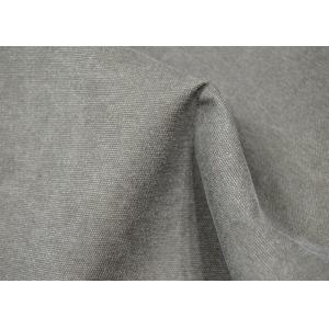 Plain Style Stone Washed Canvas Fabric Density 46 X 28 With Customized Color