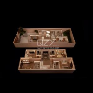 1/25 interior Model Wooden Style Full Lighting Architecture Structural Model