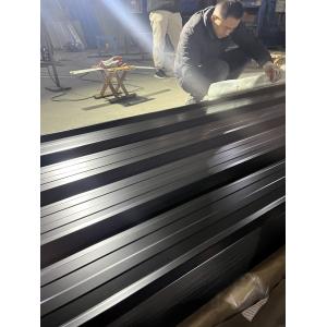 RAL9004 Single Black PPGL Metal Corrugated Trapezoidal Steel Roofing Corrugated