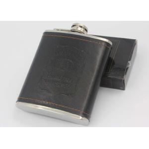 Jack Daniel'S 7 Oz Leather Hip Flask , Customized Alcohol Hip Flask