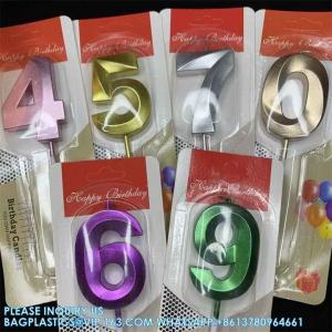 Cheap Colorful Happy Creative Birthday Number Sparkler Candle Cake Decoration Supplies Wedding Party Paraffin Wax Lucky for sale