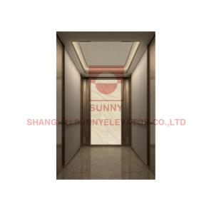 1000kg Commercial Building MRL Roomless Passenger Elevator With Elevator Wire