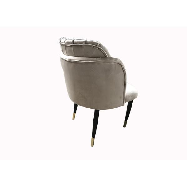 Leisure 53cm 46cm Wrought Iron Upholstered Dining Chairs