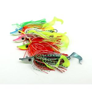 4 pcs/lot Hot Jig Lead Head Hooks with Soft lure Fishing Lures 20 g Lead for