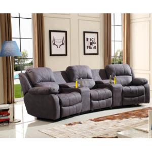 China Factory wholesale Recliner sofa, with cup holder Electric Sectoinnals living room Modern furniture on sale