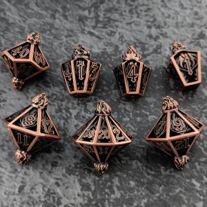 Bird Cage Hollow Multi Face Metal Dice Of Bade Gate Dungeon And DND#RPG