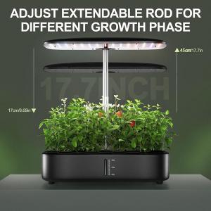 12 Pods Hydroponic Planter Grower Harvest Vegetable Lettuce Flower 24W with
