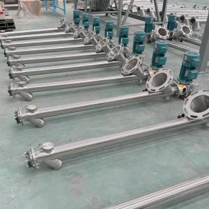 Horizontal And Inclined Material Transportation With Auger Screw Conveyor