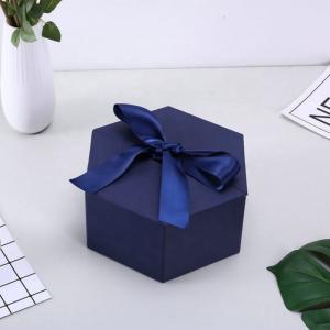 Personalized Cardboard small cosmetic box printing logo gift box with ribbon