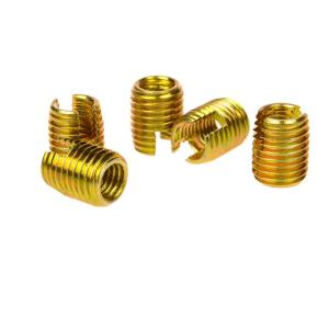 Yellow purple Carbon steel Wire Thread Insert Customized Anodizing finishing M6