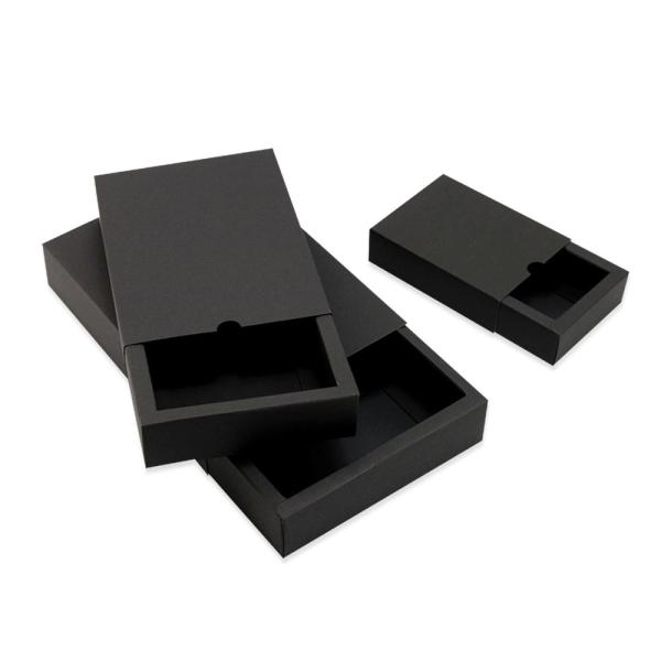 Quality Cheap black soap packaging box pure color embossed soap packing box wholesale
