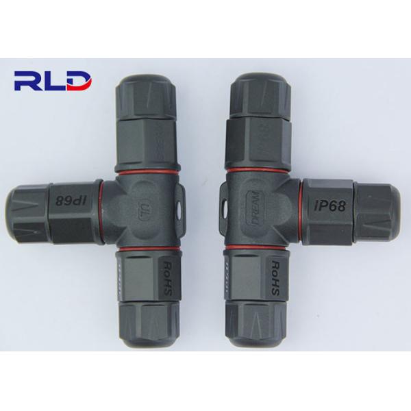 Bulkhead Power Waterproof Led Connectors Screw Threaded IP68