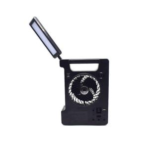 Solar Lighting System Kit Portable Rechargeable Fan With Eye Protection LED Desk