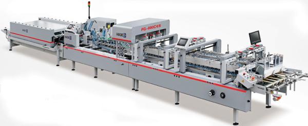 Automatic Folder Gluer for 4 corner / 6 corner box with Crash bottom and Pre