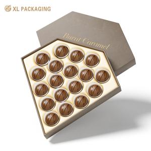 Cheap XL Packaging Custom Luxury Boxes Luxury Custom Chocolate Box Offset Printing Macaroon Paper Packaging Box For Custom Design Diamond Shaped Chocolate for sale