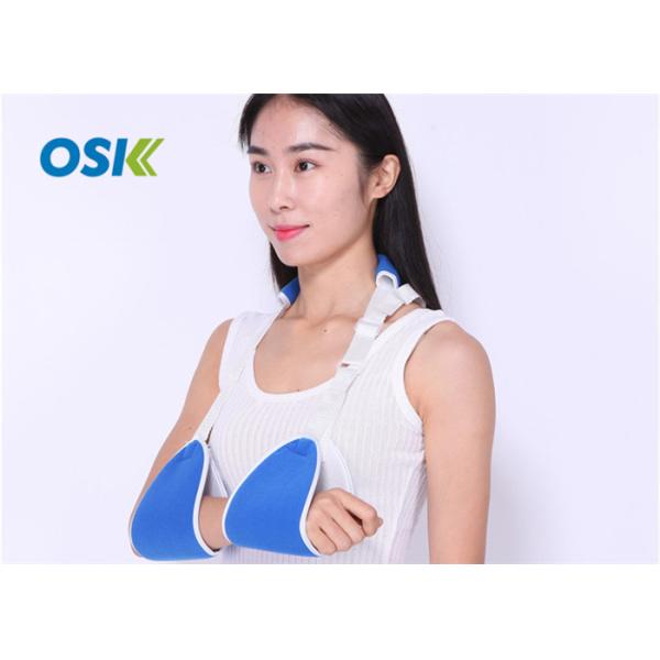 Quality Blue / White Arm Support Brace Easy To Wear / Clean Arm Sling Type CE Certification wholesale