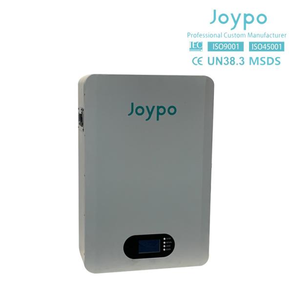 Joypo Wall Mounted 5KWH 10KWH LiFePO4 Rechargeable Battery For Solar Power