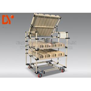 Workshop Tote Cart Aluminium Profile Corrosion Resistance For Automobile Parts