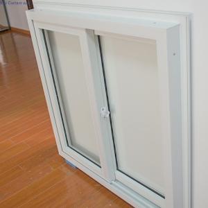 Double Tempered Glasses PVC Sliding Windows Customized Folding Upvc Windows