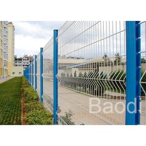 Plastic Coated Wire Mesh Fence Panels With Metal Post For Field Fence