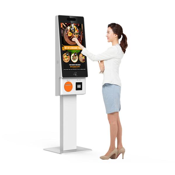 24 / 32 Inch Touch Screen Self Service Payment Ordering Kiosk For Fast Food McDonald'S