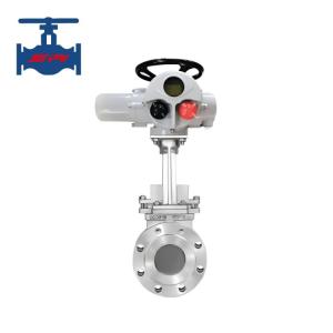 Manual Electric Knife Gate Valve for High Temperature and Normal Applications
