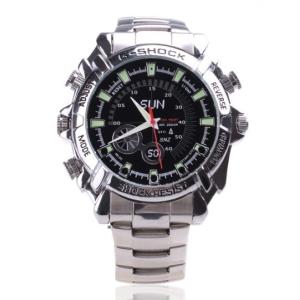 1080P camera watch with HD video recorder support IR camera