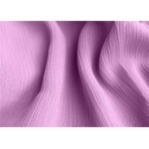 Silk - Like Smooth Lightweight Chiffon Fabric , 50D Bright Pleated Chiffon
