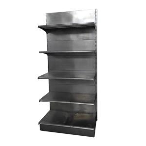 Factory custom color size metal single-sided department store shelves black