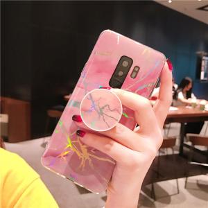 Samsung S7(edge)/S8(plus)/S9(plus)/Note 8/9 TPU marble case with holder, Samsung