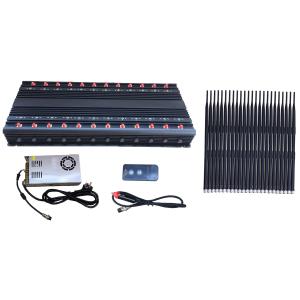 Cell Phone 24 Antennas 44W VHF UHF 5G Signal Jammer