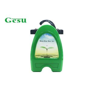 Cheap Wall Mountable Garden Hose Reel Set Hanger With Laber , Green And Black for sale