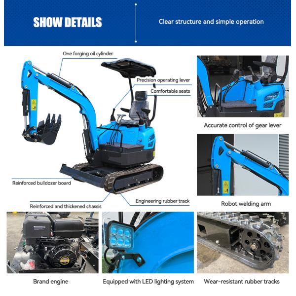 Free Shipping!!! Mini Excavator 1.8 Ton Mini Crawler Excavator Farm Excavator Machine Price