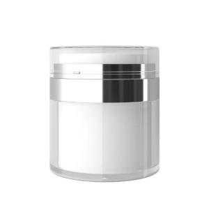 Cheap 15ML 30ML 50ML 100ML Press Airless Cream Jar with Removable Inner Liner &amp; Refillable Cartridge for sale