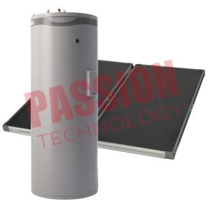 China No Leakage Split Solar Water Heater Low Iron Tempered Woven Glass Material 400L on sale