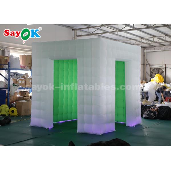 Inflatable Party Tent Oxford Cloth White And Green Inflatable Portable Photo