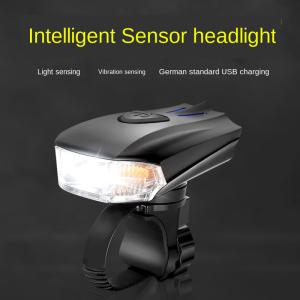 Smart Sensor USB Charging LED Bicycle Light Waterproof Bike Lights For Night