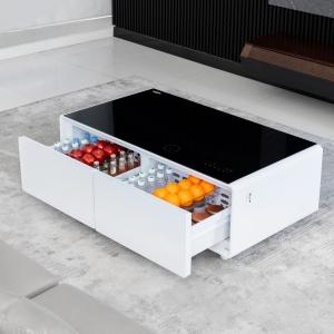 Cheap Modern European Style Multifunction Coffee Table with Wireless Charging and Freezer for sale