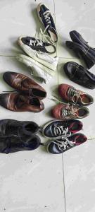 Cheap Lace Up Pre Owned Second Hand Men Shoes Large Sized Men