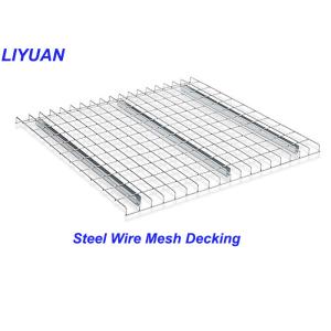 Depth 700-1500mm Pallet Rack Wire Shelving , Mesh Racking System Corrosion