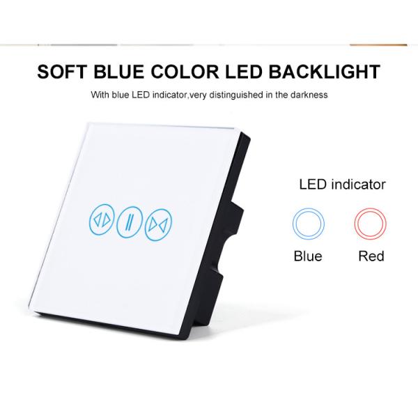 Quality Smart Home WIFI Switch Eu/us Standard Wall Touch Control Curtain Switch Work With Google/alexa For Electric  Switch wholesale