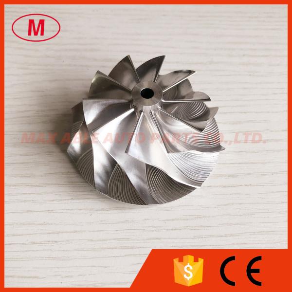 Quality GT15-25 49.70/67.40mm 10+0 blades turbo milling/aluminum 2618/billet compressor wheel wholesale