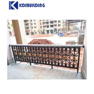 Metal Building Balcony Railing Forging Cast Stairs Pipe Railing Handrail