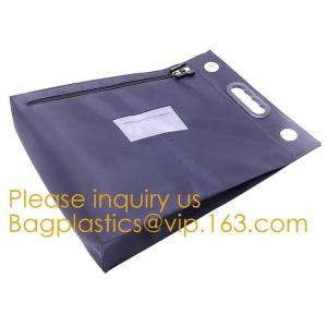 Locking Bank Bag Canvas with Hard Handles Black,Promotional Customized Nylon