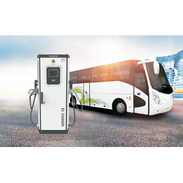 60 KW DC EV Fast Charger With Two CCS Plugs , DC Electric Car Charging Stations