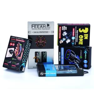 Recyclable Cell Phone Case Packaging Boxes With Windows Mobile Phone Screen Box