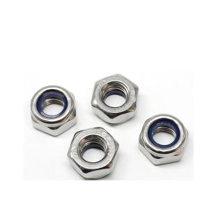 SS304 SS316 Stainless Steel Hex Nylon Lock Nut Brass Material M3 M4 M5 M6 M8 M10